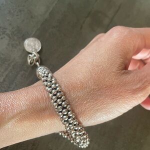 Vintage Silver Beaded chain Bracelet